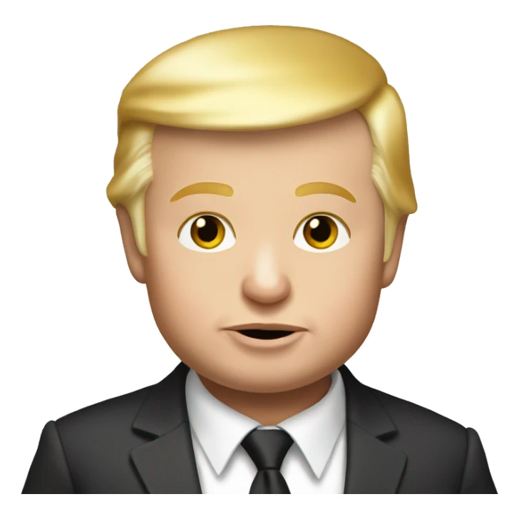 Elon musk and trump baby sticker