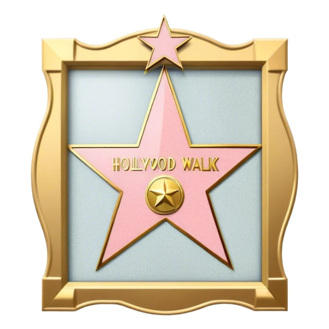 hollywood walk of fame sticker