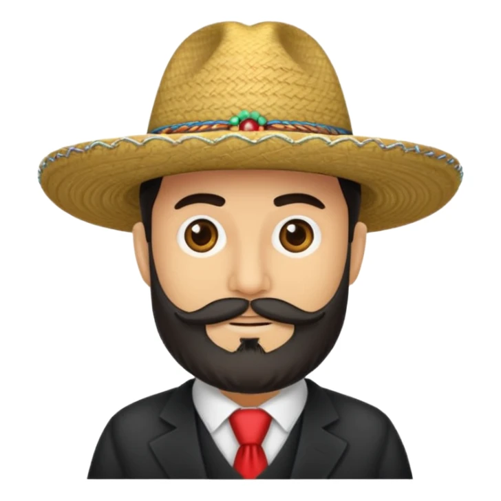 Un señor con sombrero y barba al estilo culiacan  sticker