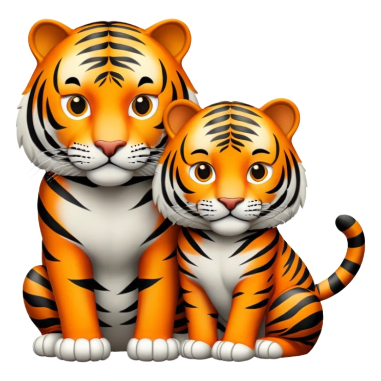 Un tigre avec une paire de tn sticker