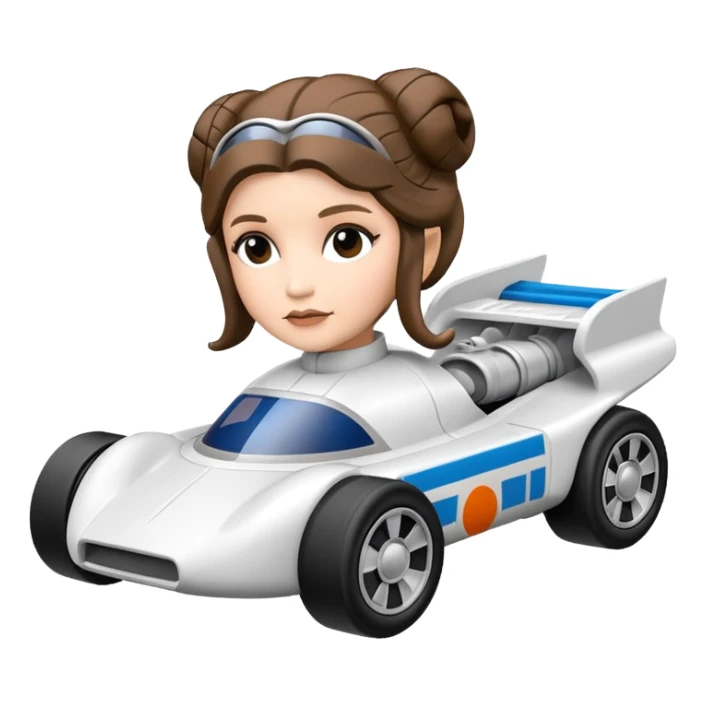 Hot wheels Star Wars racer verse Princess Leia. car sticker
