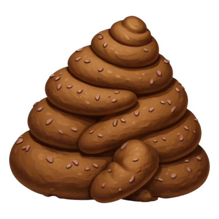 Caca qui fait un bisou sticker