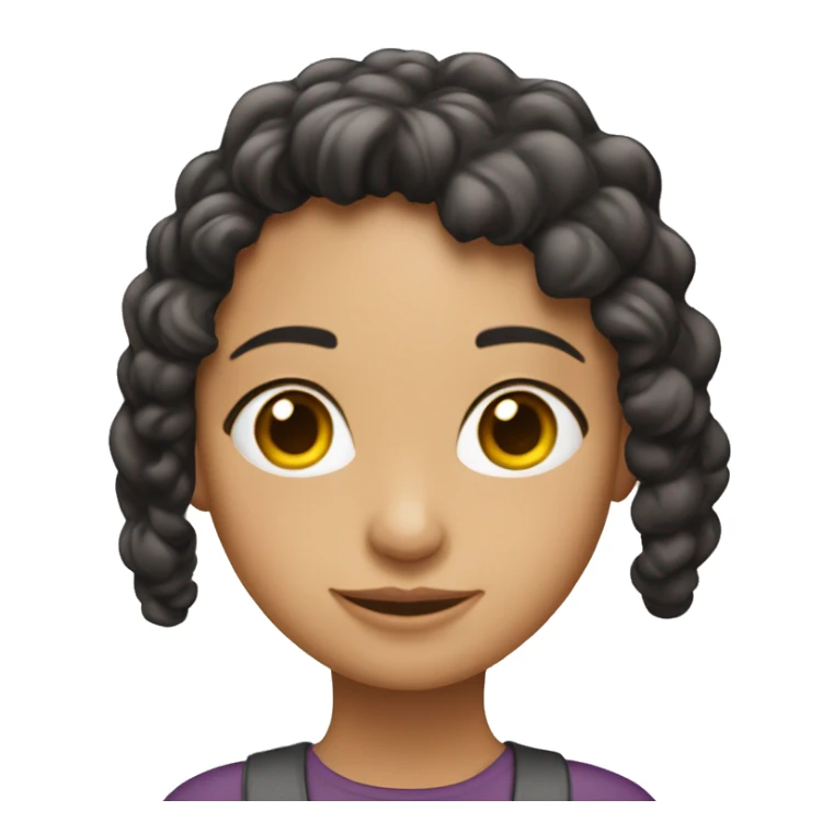  Si chica pelo, moreno, liso y largo sticker