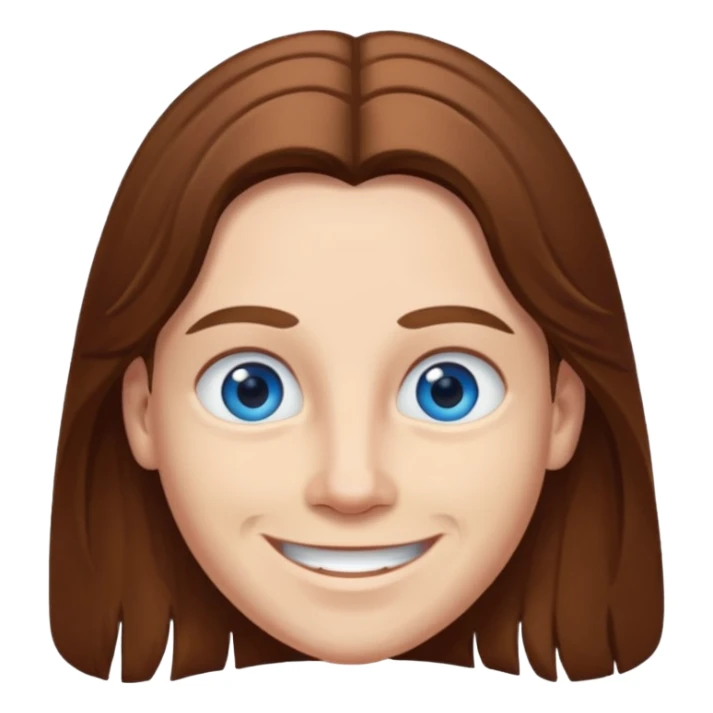 Elmer Bäck (b.1981) with blue eyes, long brown hair sticker