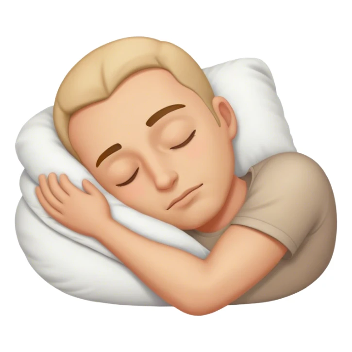 A man sleeping  sticker