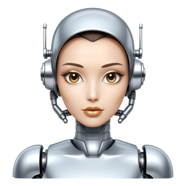 Sorayama sexy robot chrome face glossy full sfw sticker