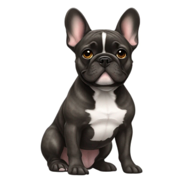 brindle french bulldog sticker