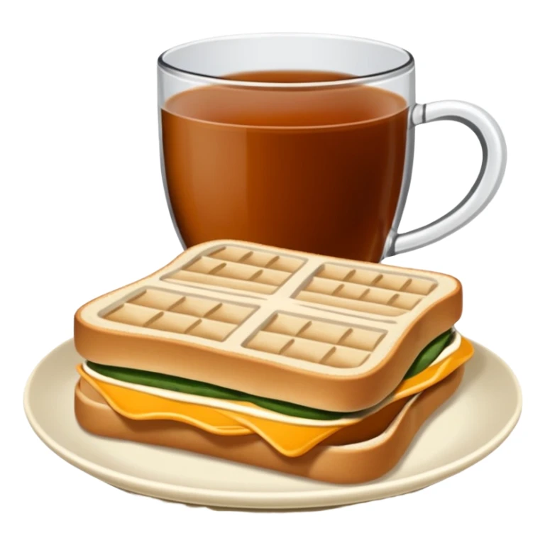 Tost ile çay emojisi çayı bir çay kesesi gibi hazırla hiç benzememiş burada bir de ben senden tost istedim kaşarlı sucuklu bir tost sticker