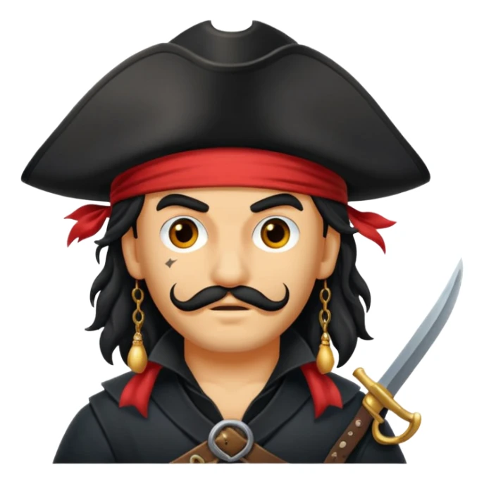 Fai un pirata con le ali di fuoco sticker