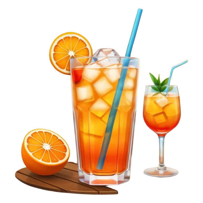 terrace sunset and mocktail. No person sticker