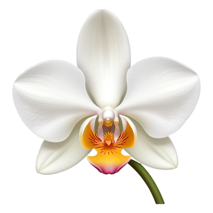 Beautiful phalaenopsis moth orchid flower with delicate petals and distinctive shape sticker