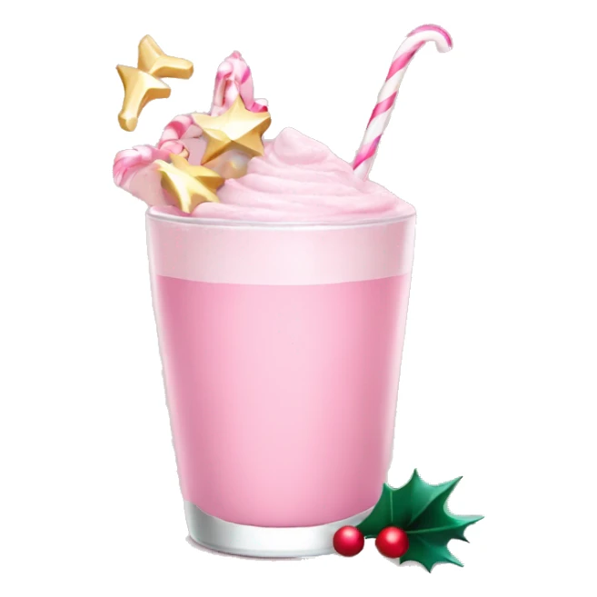 pastel pink christmas christmas drink sticker