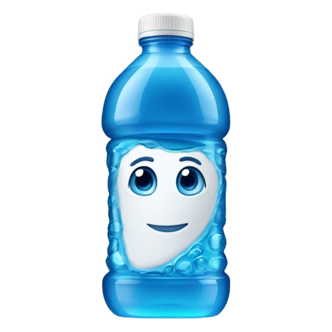 A bottle of blue Prime Hydration drink sticker