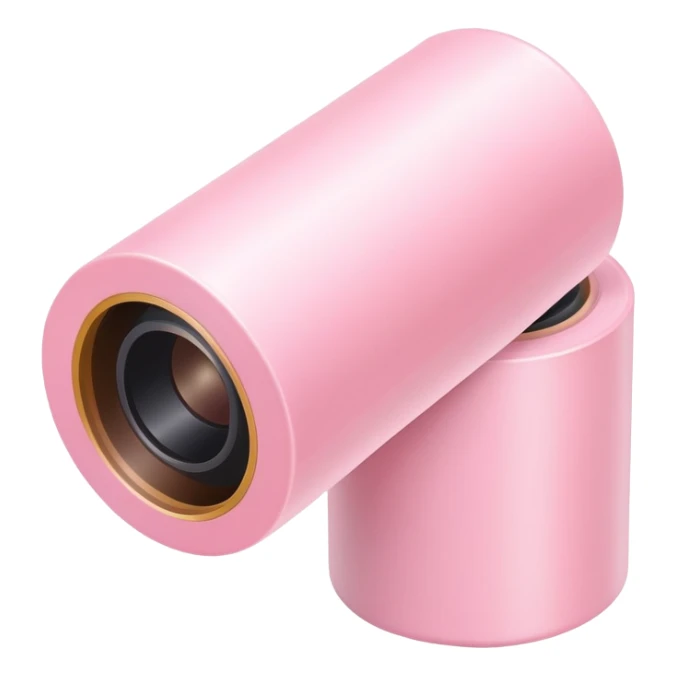 Light pink photo film roll sticker