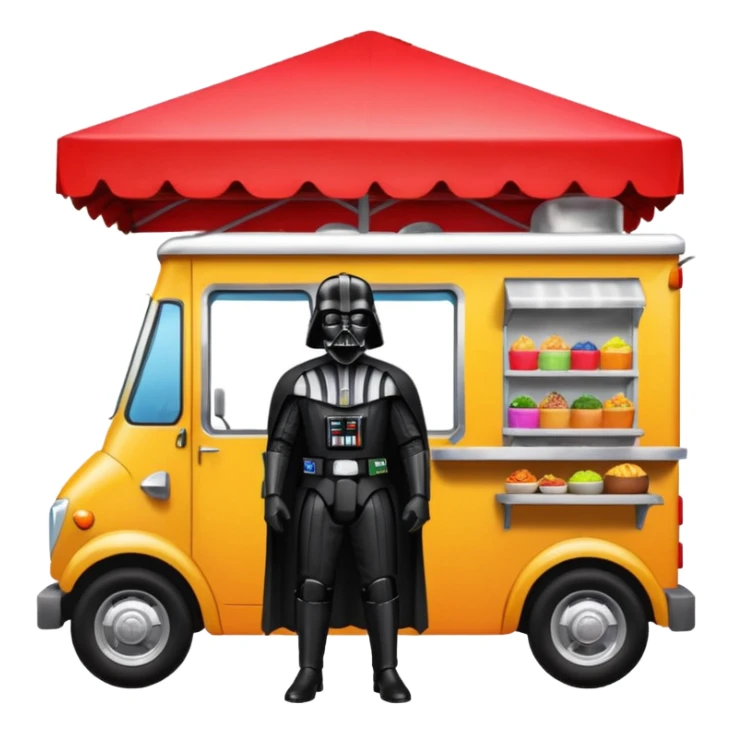 Darth Vader’s dream house Hispanic food truck  sticker