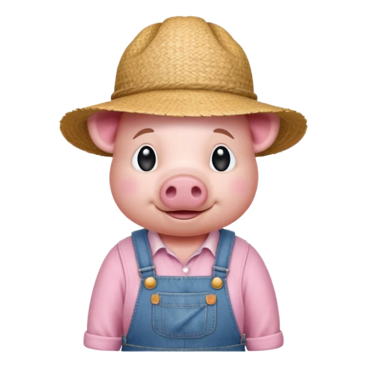 Farmer Pig sticker
