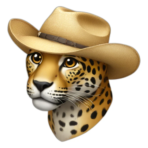 Jaguar avec chapeau de cowboy  sticker