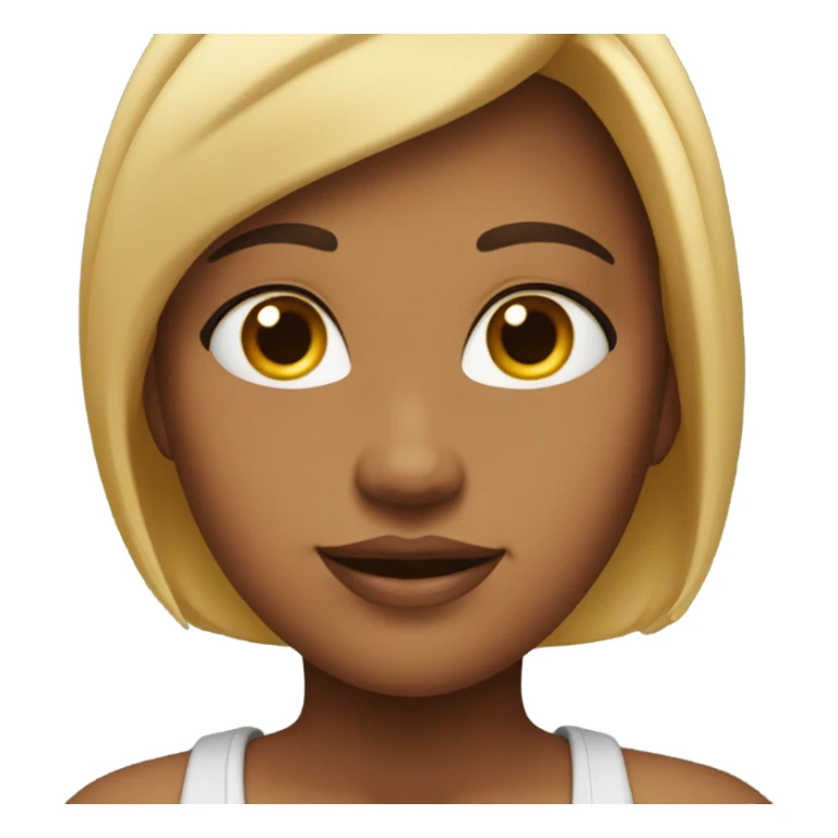 Fat girl with big chin sticker