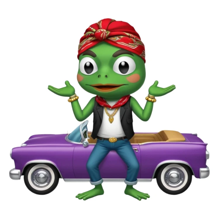 mach mir pepe emotes für twitch im chicano style sticker