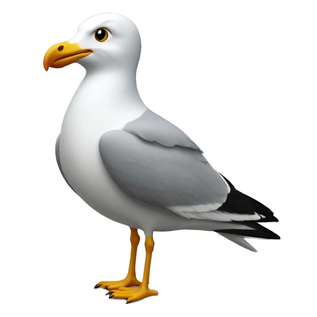 Seagull with Brighton football shirt sticker