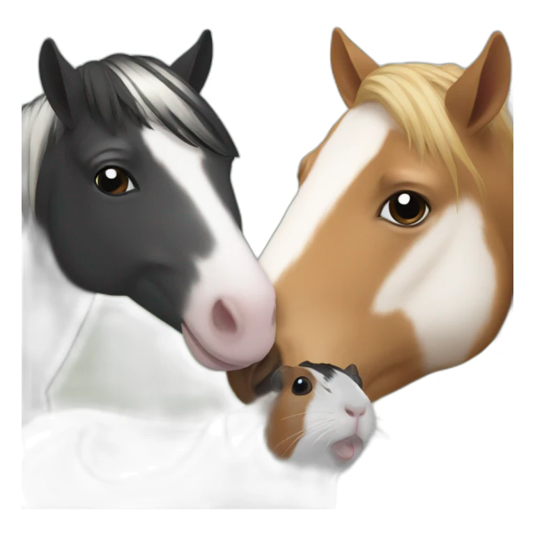 Horse and  guinea pig sticker
