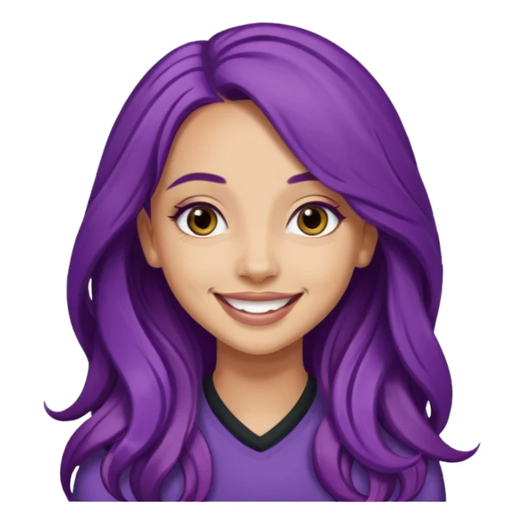Jade Thirlwall with long purple hair sticker