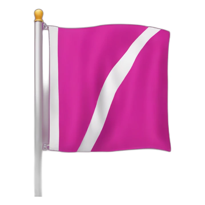 big fuchsia flag with white inscription - "idea" sticker