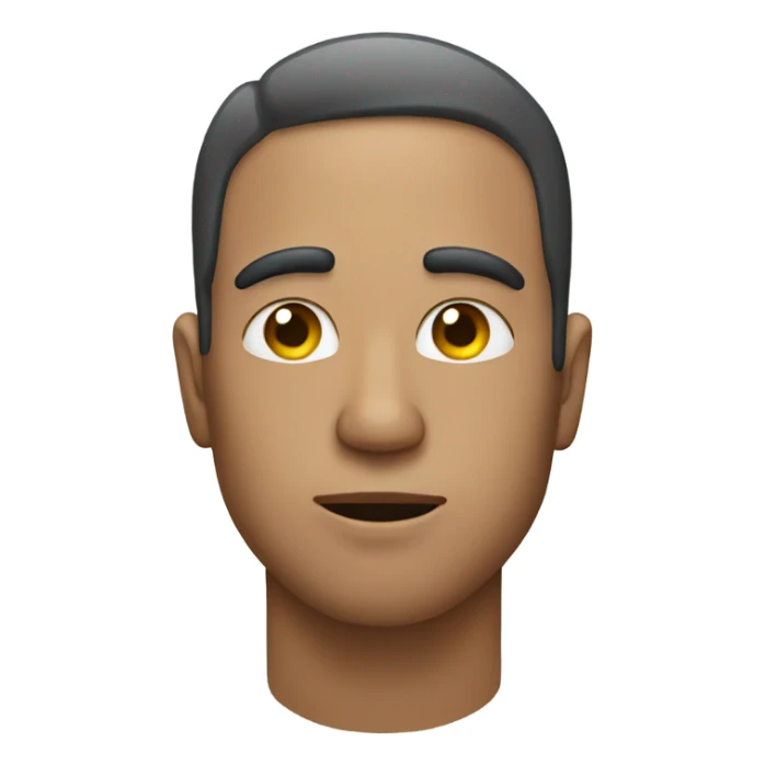 man with drops of water drobs on his face sticker