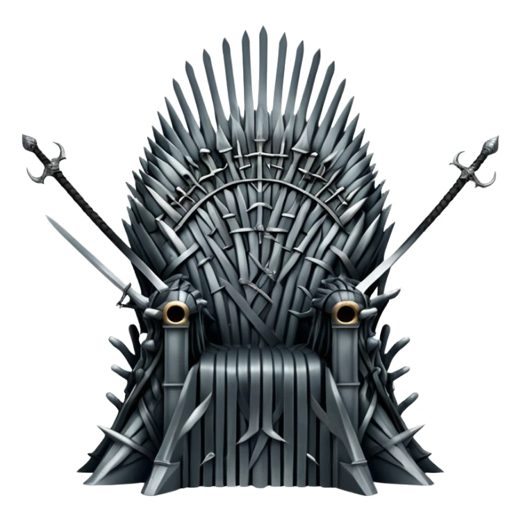 Iron throne made of swords from Game of Thrones sticker