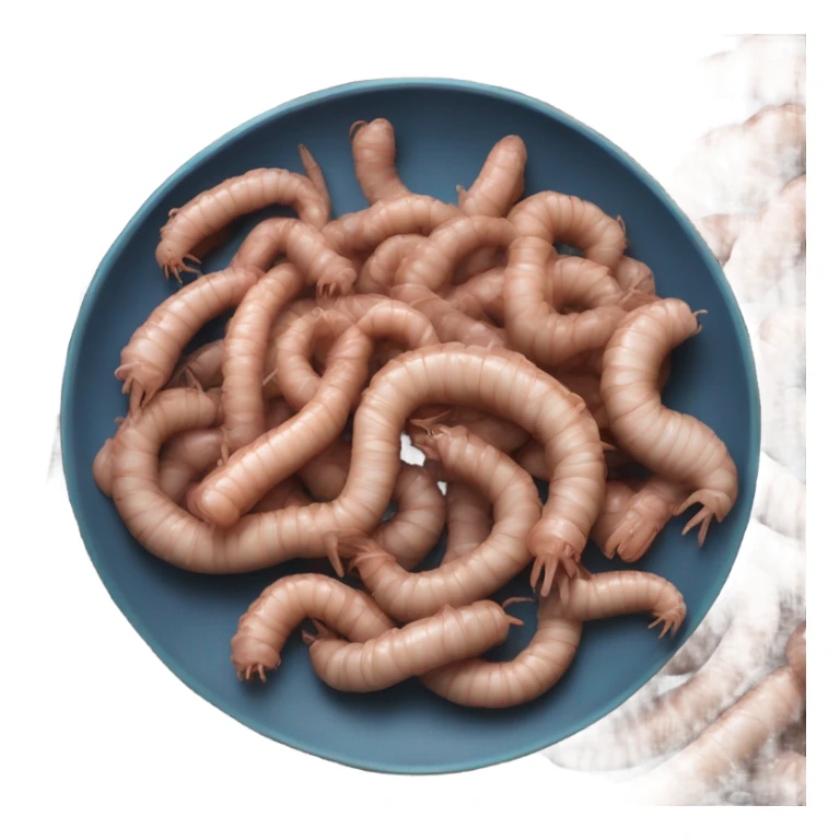 Plate of worms sticker