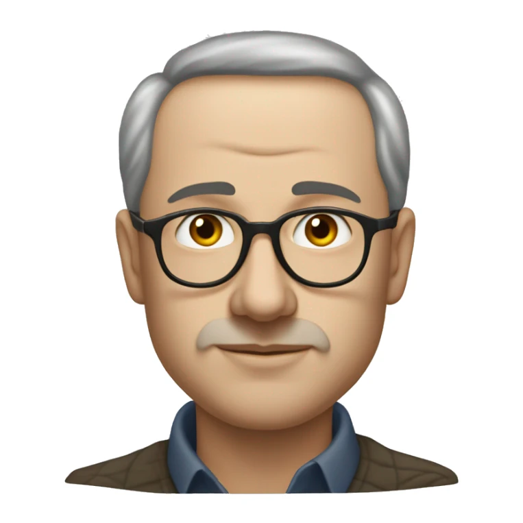 Russian writer Vasily Bykov, smooth-shaven, thin, black and white. sticker