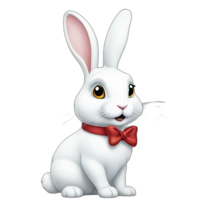 White Rabbit in Alice's Adventures in Wonderland sticker