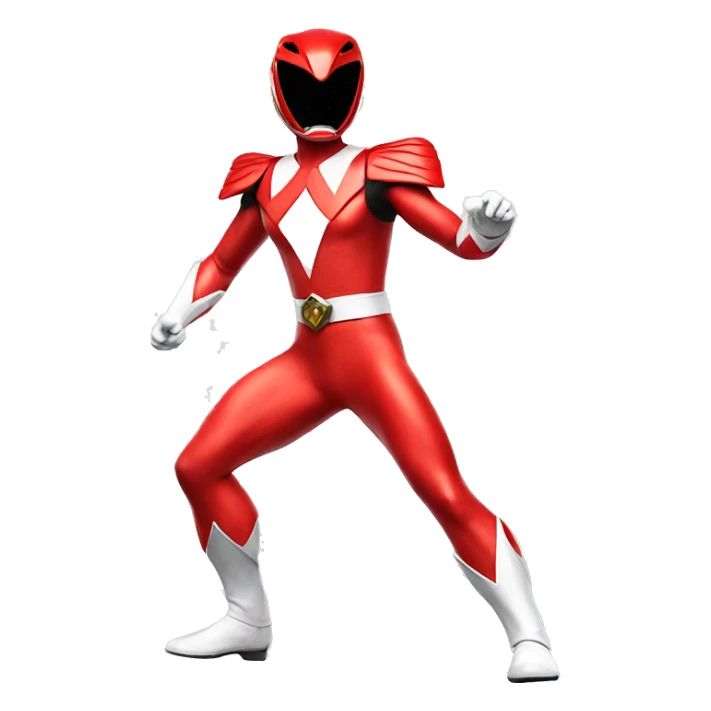 Red Power Rangers Full Body sticker