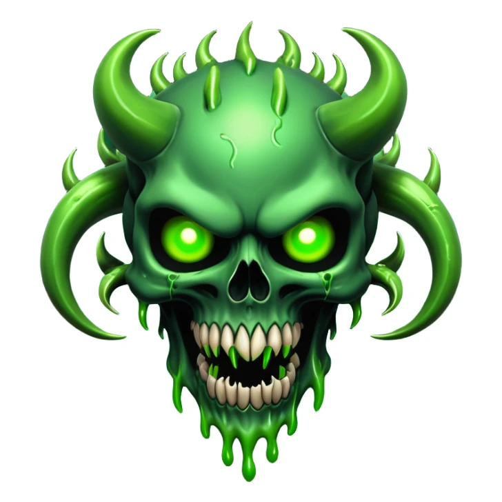 Fullbody Demiurge Skull Venom-like shadowy god from hell sticker