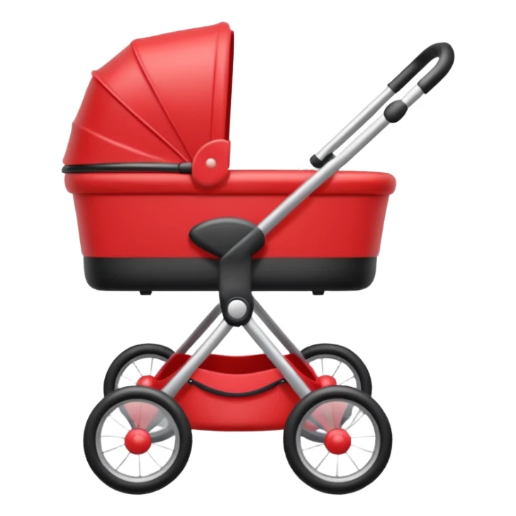 baby stroller with a photo symbol sticker