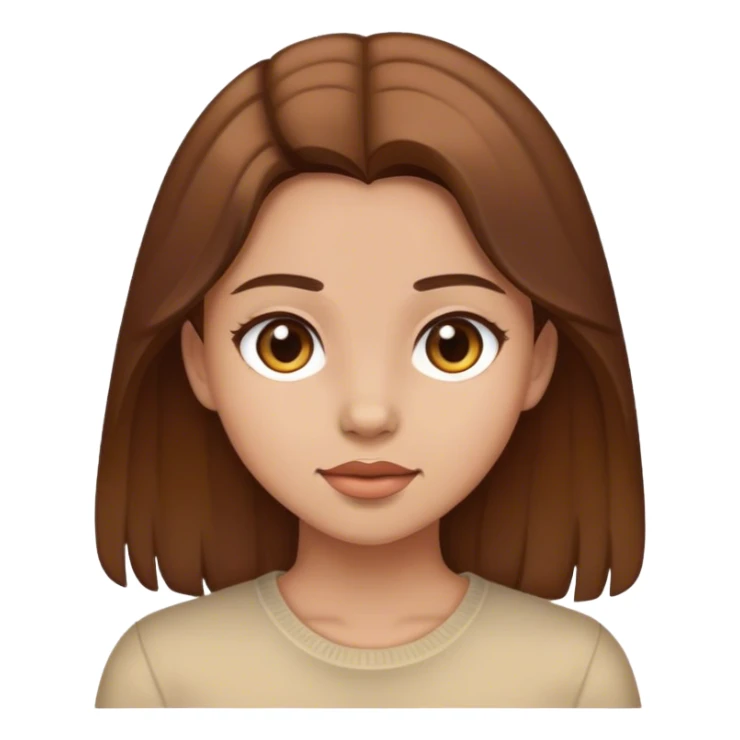 A girl with brown hair that I love  sticker