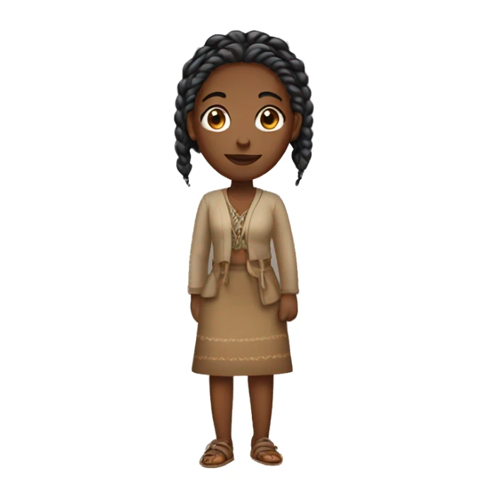 african woman with braids sticker