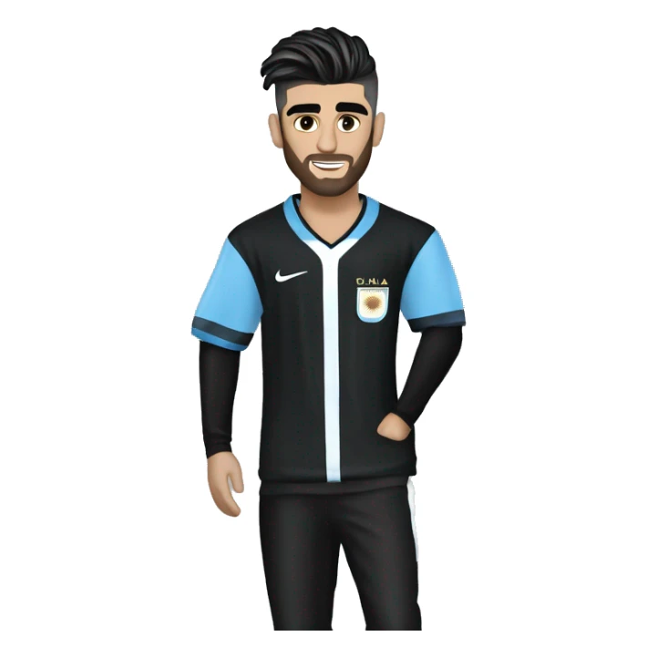 Zayn Malik con la jersey de argentina  sticker