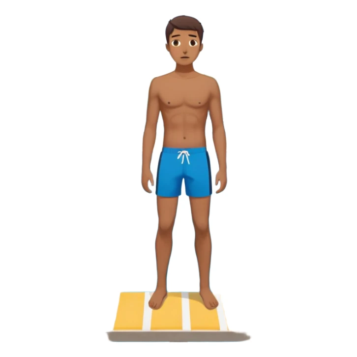 A person standing at the edge of a diving board, looking nervous. Below them is a pool of water labeled “Confidence.” Instead of hesitating, they count 5-4-3-2-1 and jump in, representing taking action despite fear. sticker