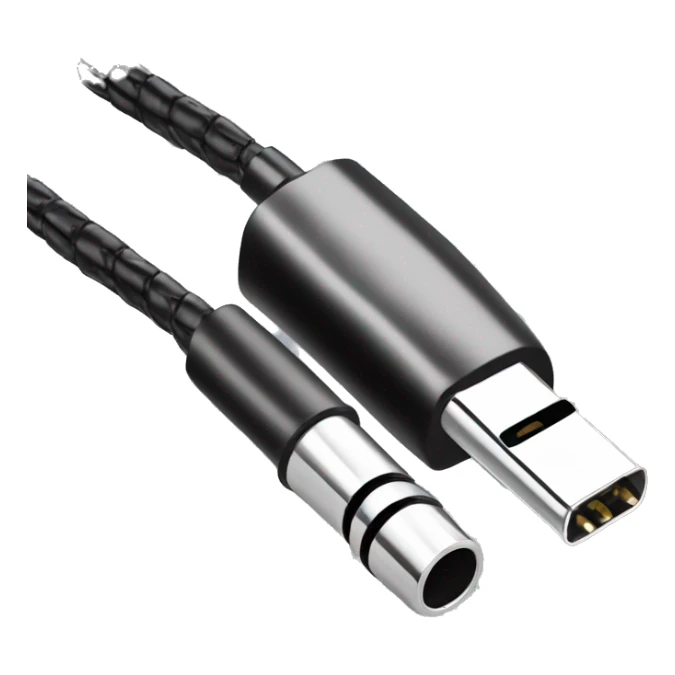 stereo adapter mini jack to big jack for headphones cable sticker