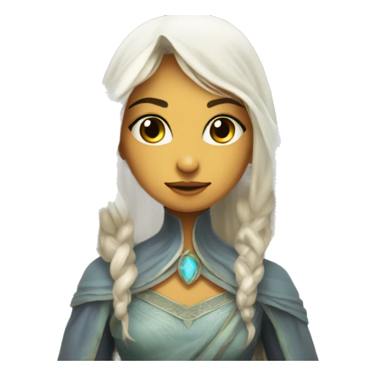 veela: Beautiful, enchanting beings with magical abilities and a temperamental nature, often appearing as shadows with transparent veils. sticker