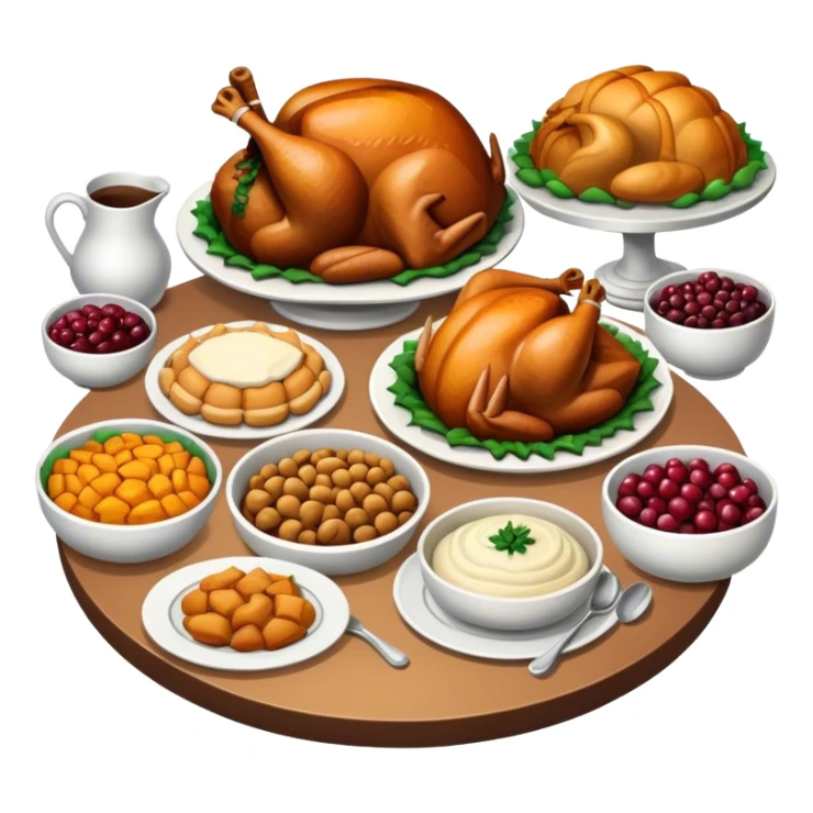 thanksgiving food sticker