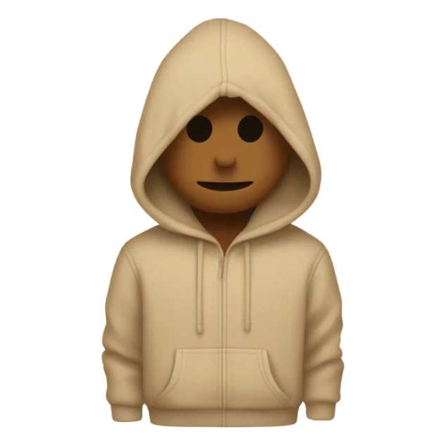 Sand hoodie no person in it  sticker