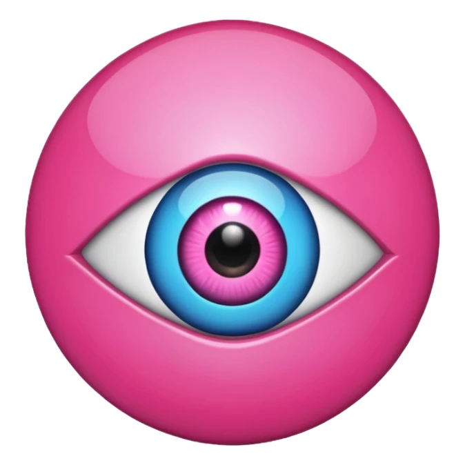 pink evil eye emoji  sticker