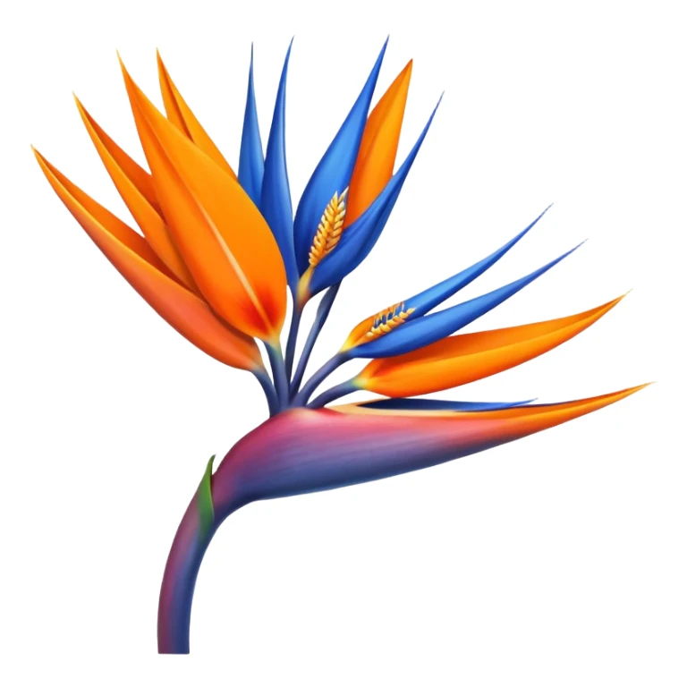 bird of paradise flower sticker