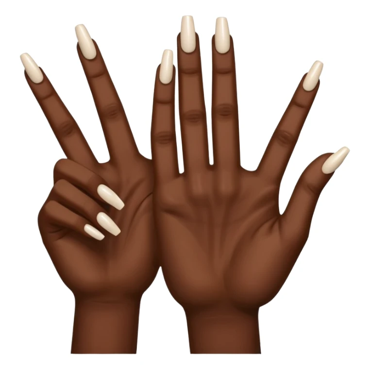 Make the ysl hand sign, but make the hand dark skin sticker