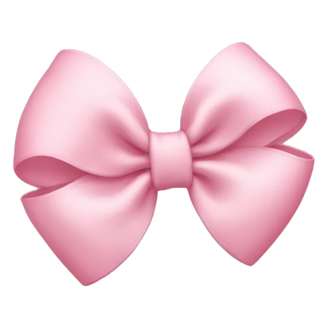light pink bow sticker