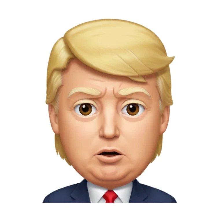 Donald Trump speaking at a rally sticker