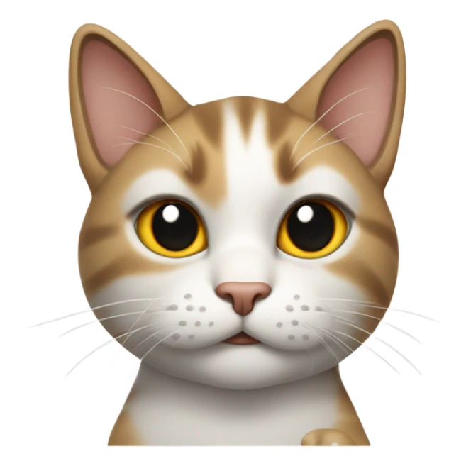 a cat throwing up gang signs  sticker