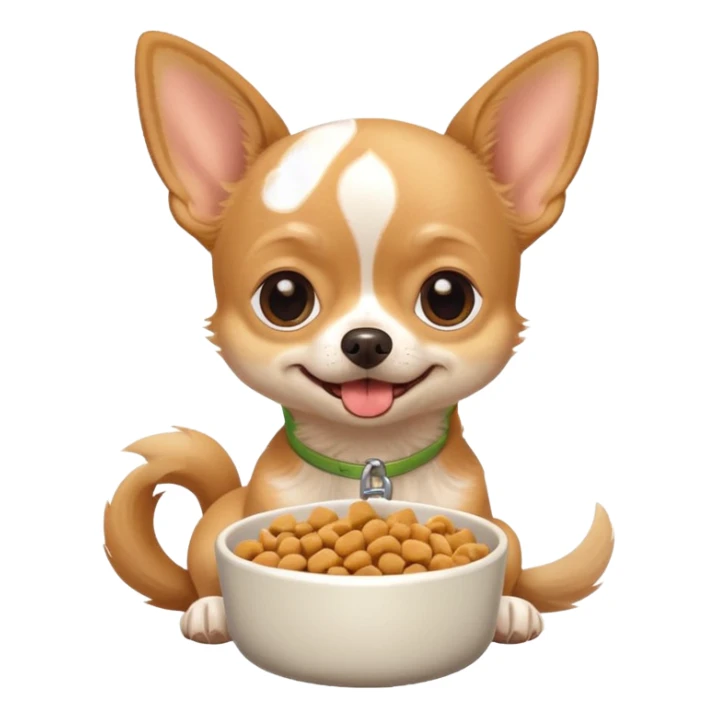 Chihuahua dog food area sticker